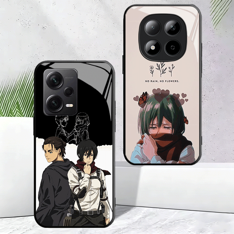 進撃の巨人 ミカサ ガラス製スマホケース Xiaomi Re - Phone Cases On Shein のレビューと価格