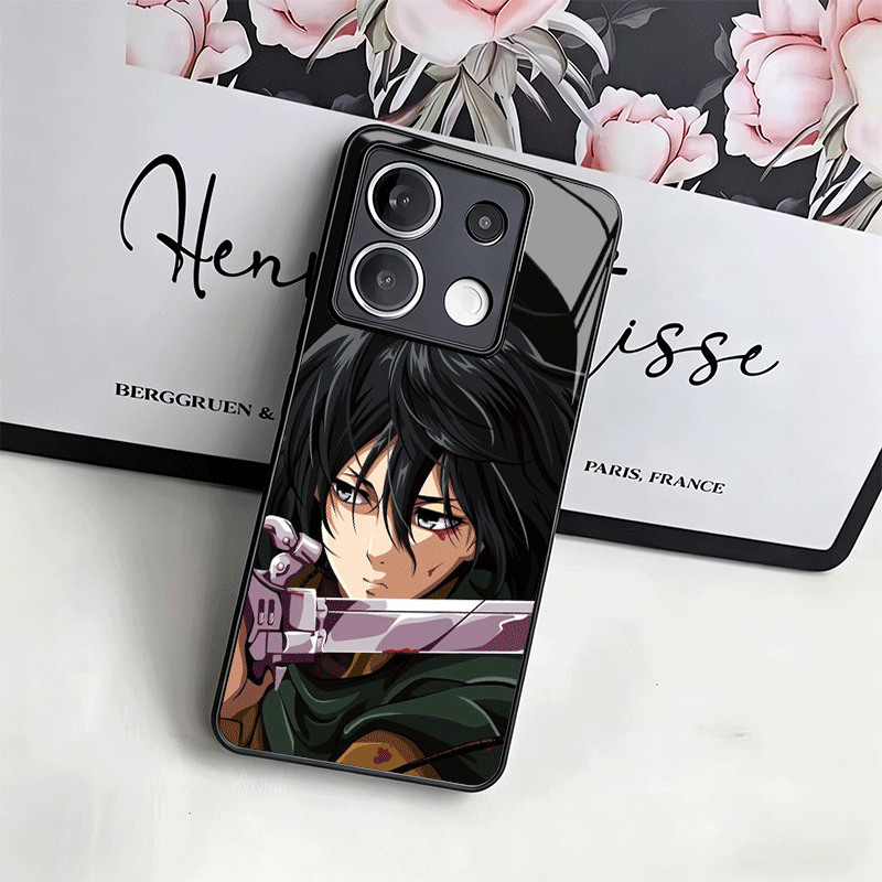 進撃の巨人 ミカサ ガラス製スマホケース Xiaomi Re - Phone Cases On Shein のレビューと価格
