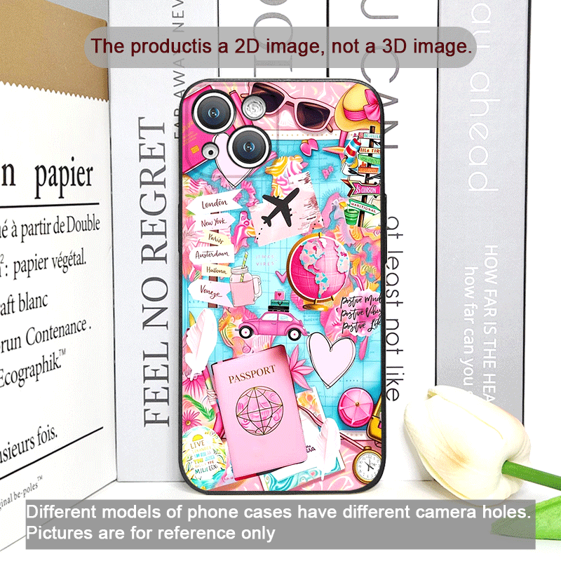 旅行機プリント柄スマホケース iPhone 17 16 15 - Phone Cases Drop Proof のレビューと価格
