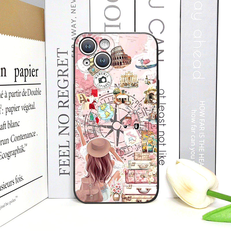旅行機プリント柄スマホケース iPhone 17 16 15 - Phone Cases Drop Proof のレビューと価格