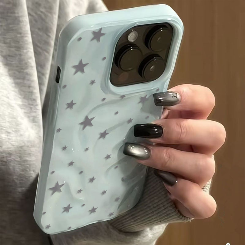ミニマリストで可愛いスターウェーブテクスチャのiPhoneケ - Phone Cases Purple のレビューと価格
